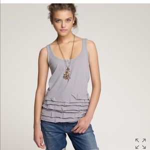 Final Price ⬇️ J. Crew Ruffled Henley Tank
